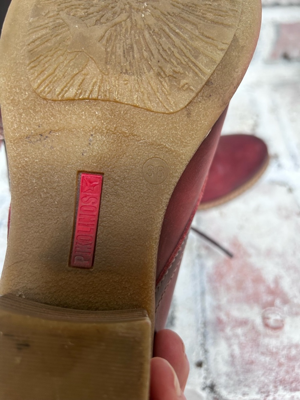 Pikolinos Zaragoza women's ankle boots red mahogany Size 38 - Picture 8 of 16